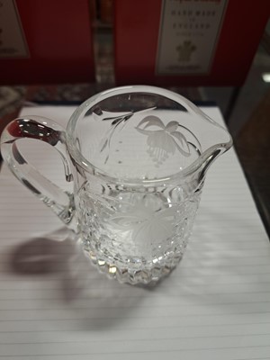 Lot 62 - Royal Brierley Crystal glassware, Ronald Stennett Wilson Wedgwood decanter, boxed plated dish