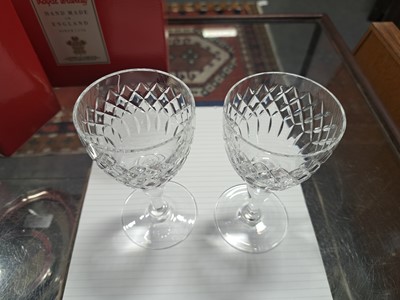 Lot 62 - Royal Brierley Crystal glassware, Ronald Stennett Wilson Wedgwood decanter, boxed plated dish