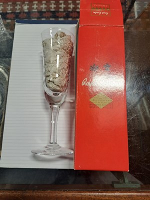 Lot 62 - Royal Brierley Crystal glassware, Ronald Stennett Wilson Wedgwood decanter, boxed plated dish