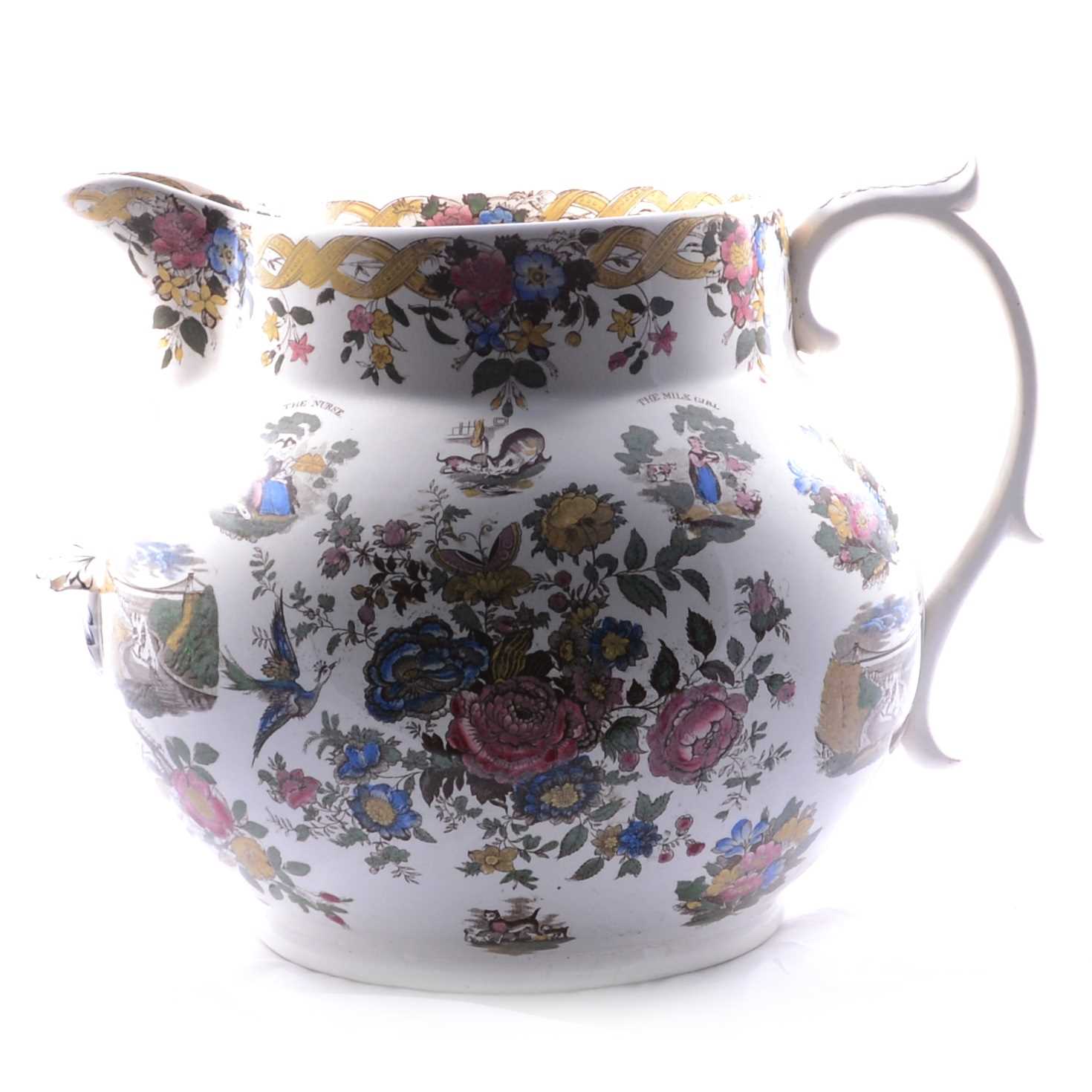 Lot 17 - Victorian pottery oversized jug