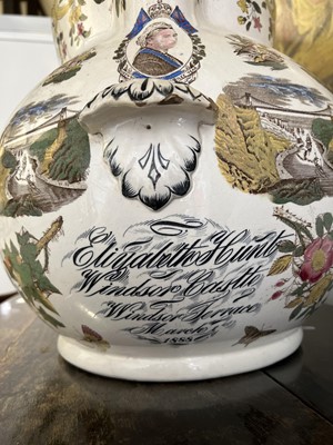 Lot 17 - Victorian pottery oversized jug