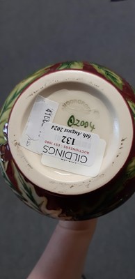 Lot 132 - Philip Gibson for Moorcroft Pottery, 'Ingleswood' pattern vase