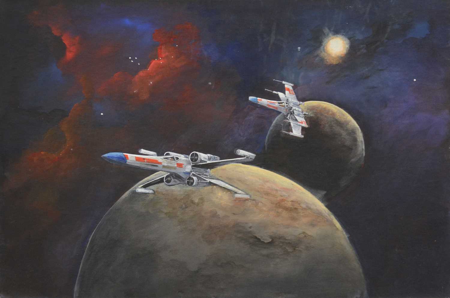 Lot 125 - G W Hutchins, Star Wars X-wing Starfighters