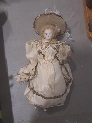 Lot 236 - Late 19th century Continental doll Bridal Party