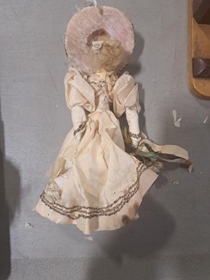 Lot 236 - Late 19th century Continental doll Bridal Party