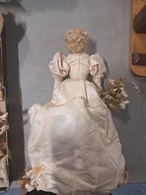 Lot 236 - Late 19th century Continental doll Bridal Party