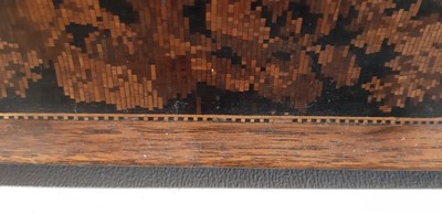 Lot 230 - Tunbridgeware tea caddy.