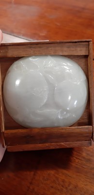 Lot 207 - Small carved jade disc, miniature vase, and other Chinese work of art