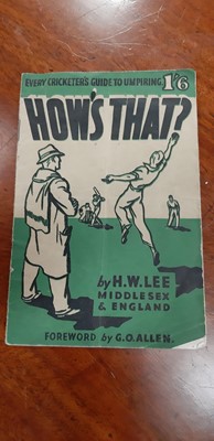 Lot 214 - Wisden Cricketers' Almanack 1943, and other cricket-related booklets.