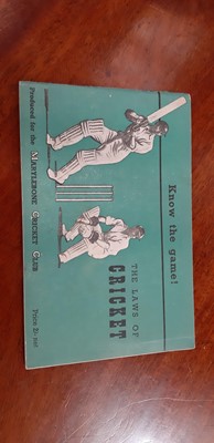 Lot 214 - Wisden Cricketers' Almanack 1943, and other cricket-related booklets.