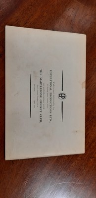 Lot 214 - Wisden Cricketers' Almanack 1943, and other cricket-related booklets.