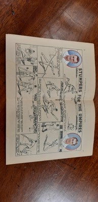 Lot 214 - Wisden Cricketers' Almanack 1943, and other cricket-related booklets.