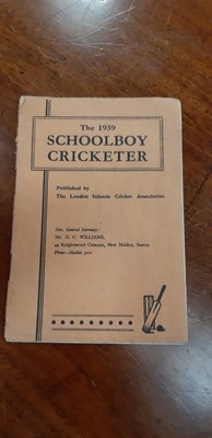 Lot 214 - Wisden Cricketers' Almanack 1943, and other cricket-related booklets.
