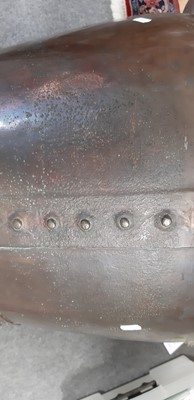 Lot 258 - Copper copper and brass car horn.