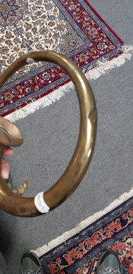 Lot 258 - Copper copper and brass car horn.