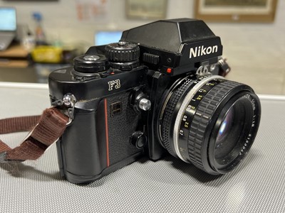 Lot 243 - Nikon F3 camera, various lenses, filters and accessories.