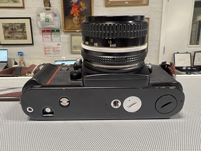 Lot 243 - Nikon F3 camera, various lenses, filters and accessories.