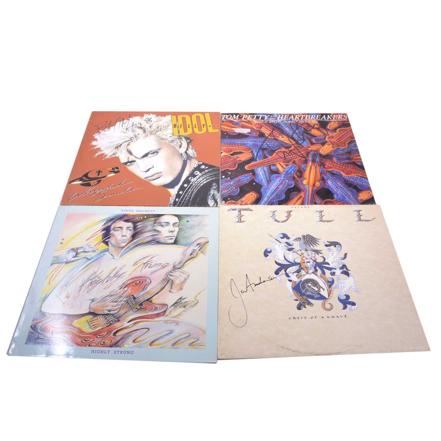 Lot 105 - Four signed 12" vinyl records - Rock