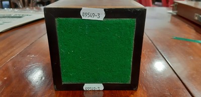 Lot 227 - A Georgian yew wood cuboid tea caddy.